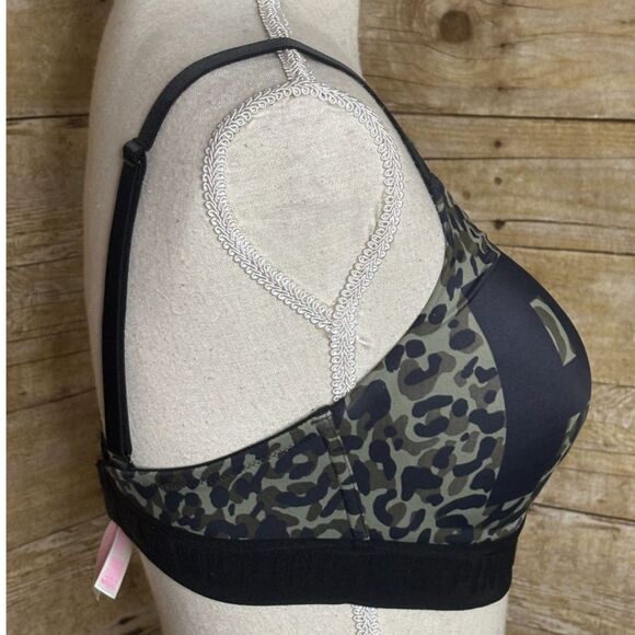 PINK VICTORIA'S SECRET WEAR EVERYWHERE WIRELESS EVERYDAY LIGHTLY LINED BRA 36D - Picture 2 of 3